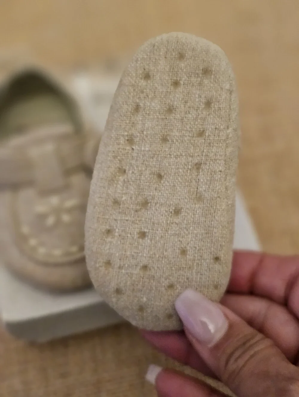 Vintage 90's Baby Gap Linen Shoes Size 1
